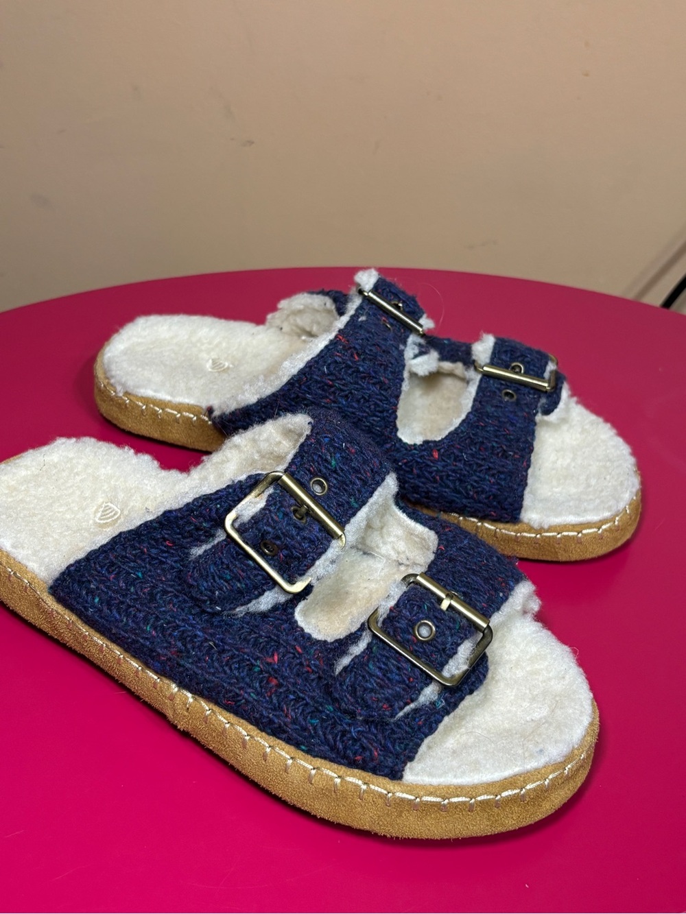 Acorn Tan Rubber Sole with Suede Trim - Picture 4 of 7